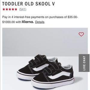 BNWT Vans baby shoes